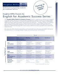 English for Academic Success Series - Sunburst Media