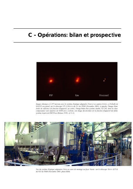 Rapport quadriennal 2002 - Laboratoire d'Astrophysique de l ...