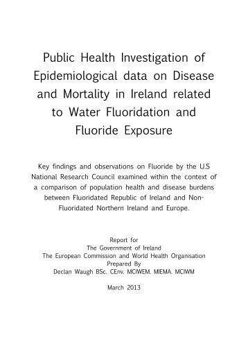 Public Health Investigation of Epidemiological data on ... - Enviro.ie