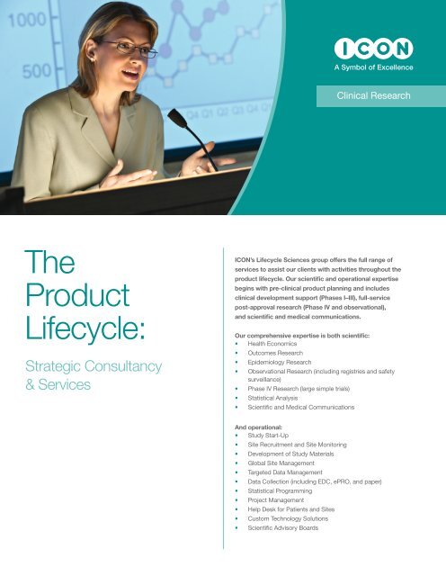 The Product Lifecycle: - ICON plc