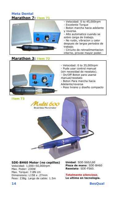 GREEN MOUNTED STONES: Item 1 - Meta Dental Manufacturing