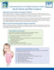 Tips for Parents and Other Caregivers