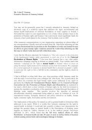 Letter to Mr Colm O Gorman CEO Amnesty Ireland - Enviro.ie