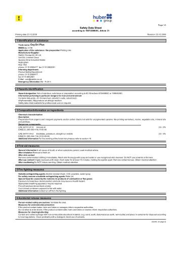 Safety Data Sheet - Stehlin Hostag UK