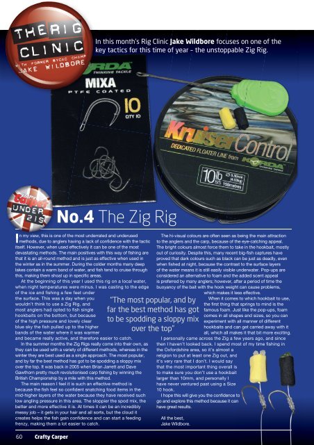 Jake Wildbore: No.4 The Zig Rig - CC Moore