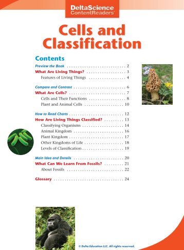 Cells and Classification - Delta Education