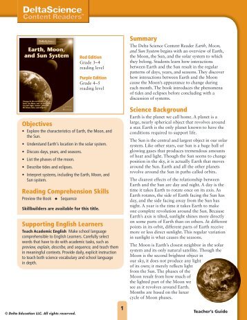Earth's Moon - Delta Education