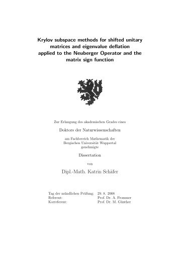 Krylov subspace methods for shifted unitary matrices and ...