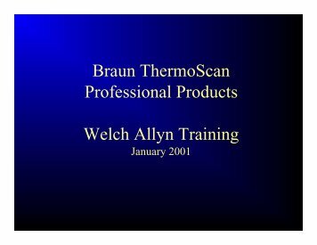 Braun ThermoScan - Welch Allyn