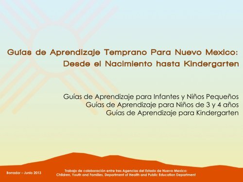 GuÃas de Aprendizaje Temprano Para Nuevo  - New Mexico Kids