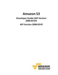 Amazon S3 Developer Guide (API Version - NERCOMP