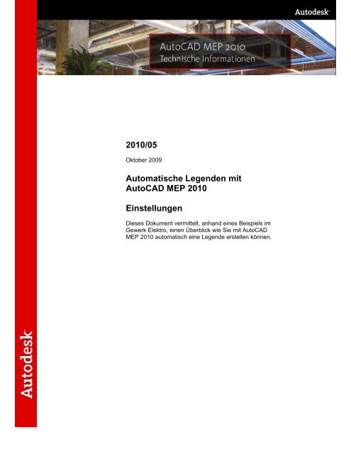 2010/05 Automatische Legenden mit AutoCAD MEP 2010 ...