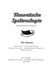 Theoretische Spektroskopie - Prof. Per Jensen, Ph.D.