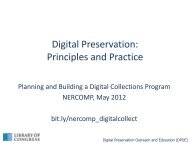 2. Digital Preservation - Principles and Practice ... - NERCOMP
