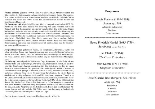 Programm - Prof. Georg Hoever - FH Aachen
