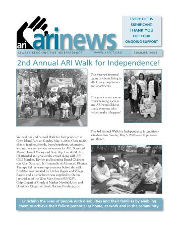 2008 Summer Newsletter - ARI