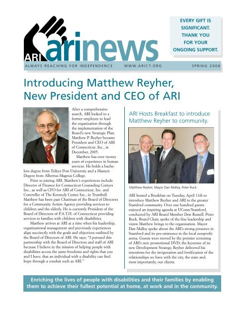 Introducing Matthew Reyher, New President and CEO of ARI