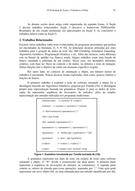 XI Workshop de Testes e TolerÃ¢ncia a Falhas (WTF) - SBRC 2010