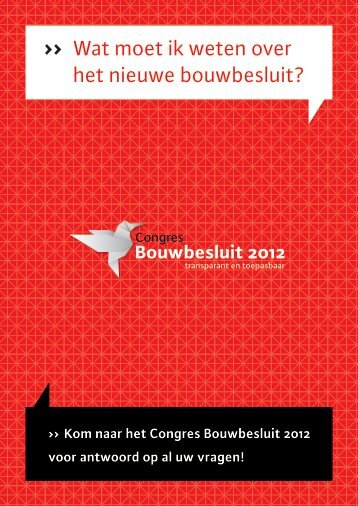 flyer Congres Bouwbesluit 2012