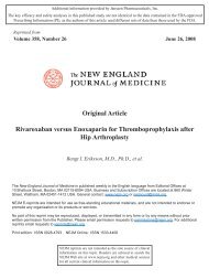 Original Article Rivaroxaban versus Enoxaparin for ...