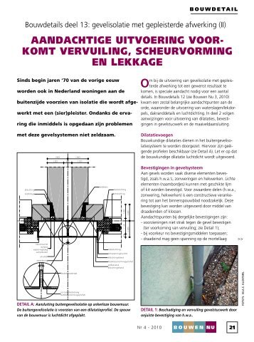 Gevelisolatie met gepleisterde afwerking II - Nieman Raadgevende ...