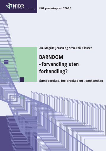 Jensen og Clausen (2000): BARNDOM - NTNU