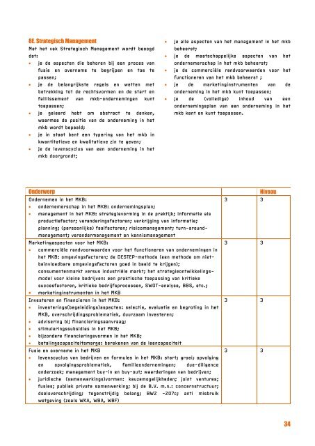 Examenprogramma NOvAA Beroepsopleiding voor het - NBA