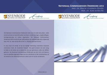 Nationaal Commissarissen Onderzoek 2012 - Nyenrode Business ...