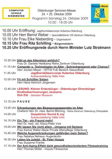 Programm _Sa_So _09.cdr - Oldenburger Senioren Messe