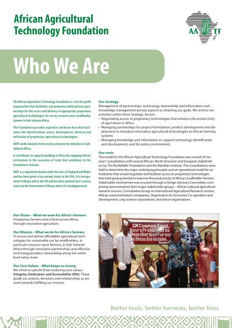 Download pdf file - African Agricultural Technology Foundation
