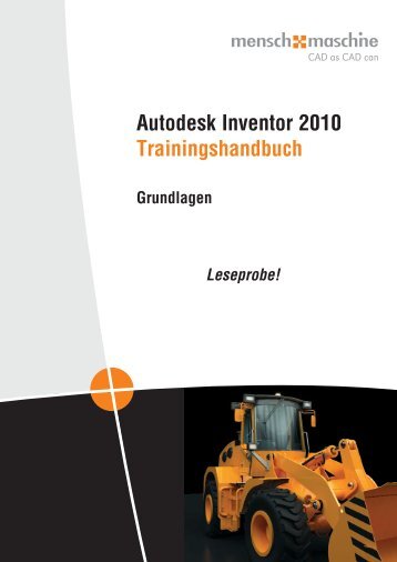 Autodesk Inventor 2010 Trainingshandbuch - Mensch und Maschine