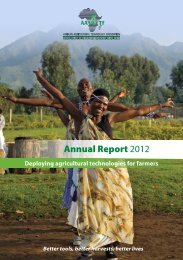 Annual Report 2012 - African Agricultural Technology Foundation