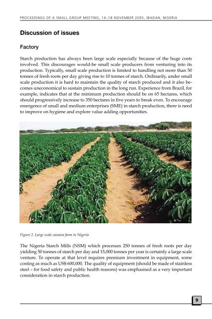 A strategy for industrialisation of cassava in Africa - African ...