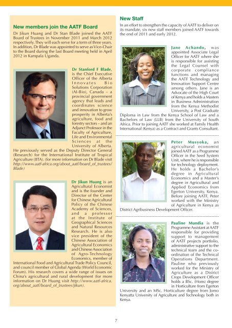 Partnerships Issue 9 - African Agricultural Technology Foundation