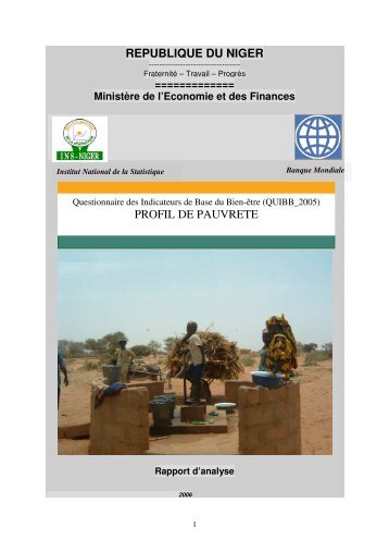 Profil de pauvrete QUIBB - Niger