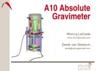 A10 Absolute Gravimeter - Micro-g LaCoste Gravity Meters