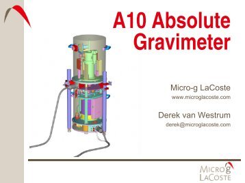 A10 Absolute Gravimeter - Micro-g LaCoste Gravity Meters