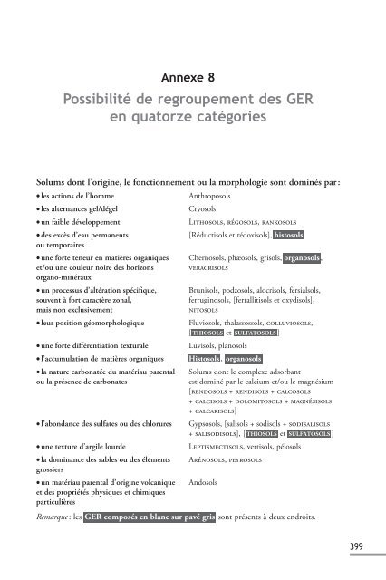 RÃ©fÃ©rentiel pÃ©dologique 2008 - AFES