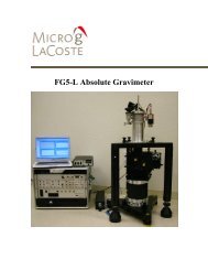 FG5-L Absolute Gravimeter - Micro-g LaCoste Gravity Meters