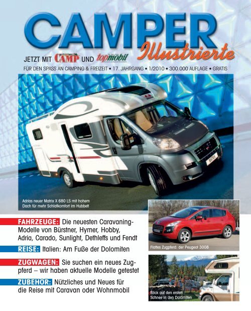 Die neuesten Caravaning Modelle von Bürstner, Hymer, Hobby