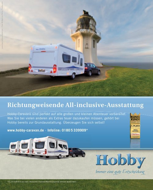 Die neuesten Caravaning Modelle von Bürstner, Hymer, Hobby