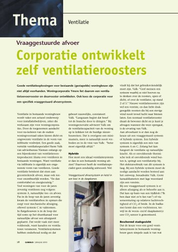 Corporatie ontwikkelt zelf ventilatieroosters