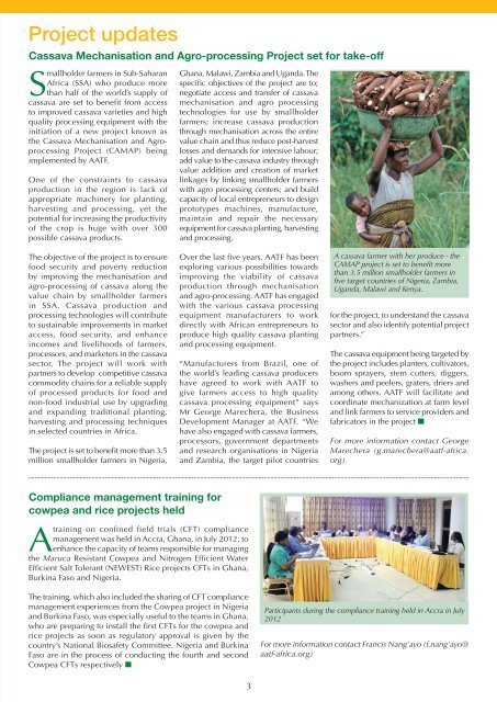 Partnerships Issue 10 - African Agricultural Technology Foundation