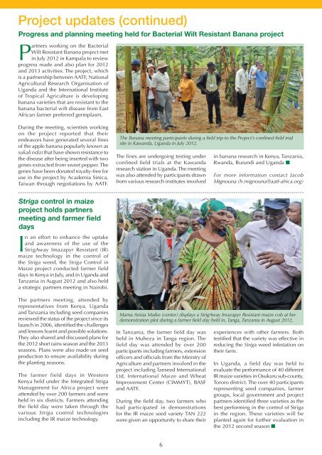 Partnerships Issue 10 - African Agricultural Technology Foundation