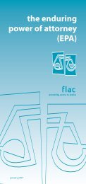 the enduring power of attorney (EPA) - FLAC