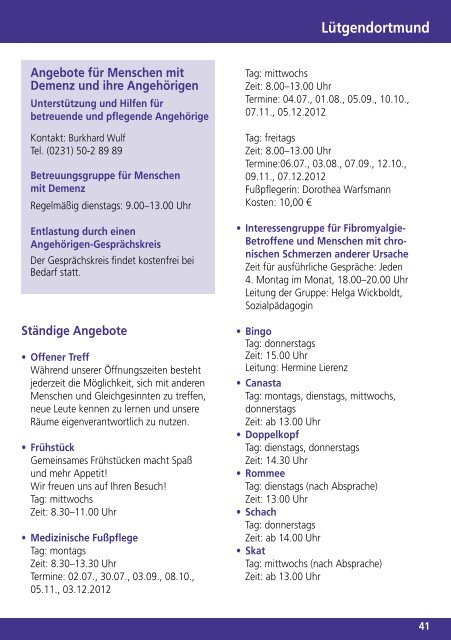 Programm Juli bis Dezember 2012 - Dortmund.de