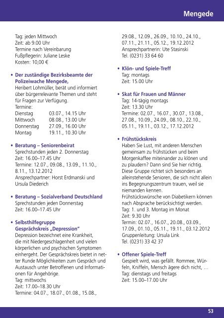 Programm Juli bis Dezember 2012 - Dortmund.de