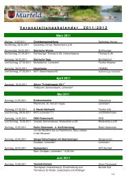 Kalender 2011-2012 - Gemeinde Murfeld