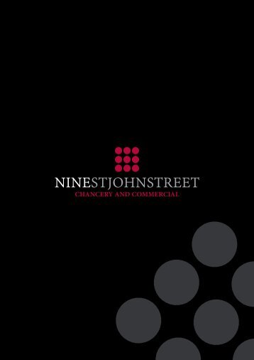 COMMERCIAL & PROPERTY - Nine St John Street Chambers