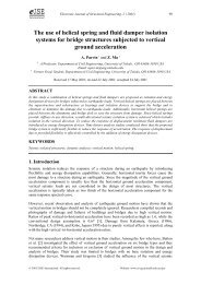 The use of helical spring and fluid damper isolation systems for ...